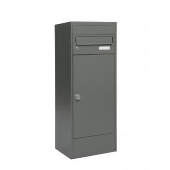 Preview: Paketbriefkasten Mefa Balsa 483 Basaltgrau RAL 7012M mit 1 separater Briefkasten